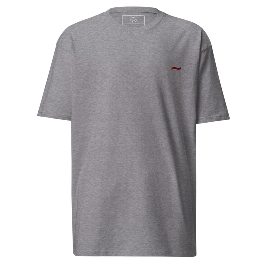 Ash Grey Tee - Maroon Logo