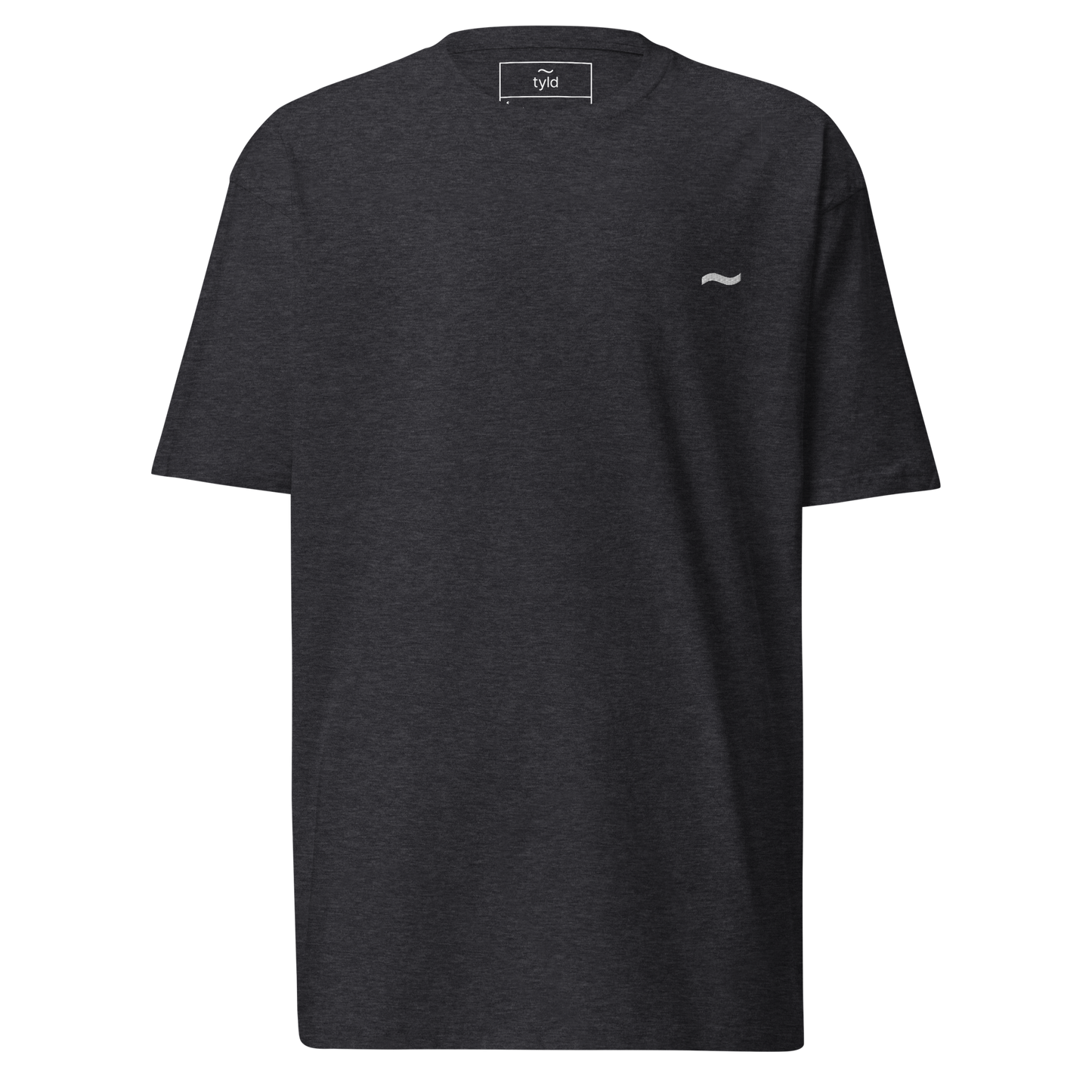 Charcoal Tee - White Logo