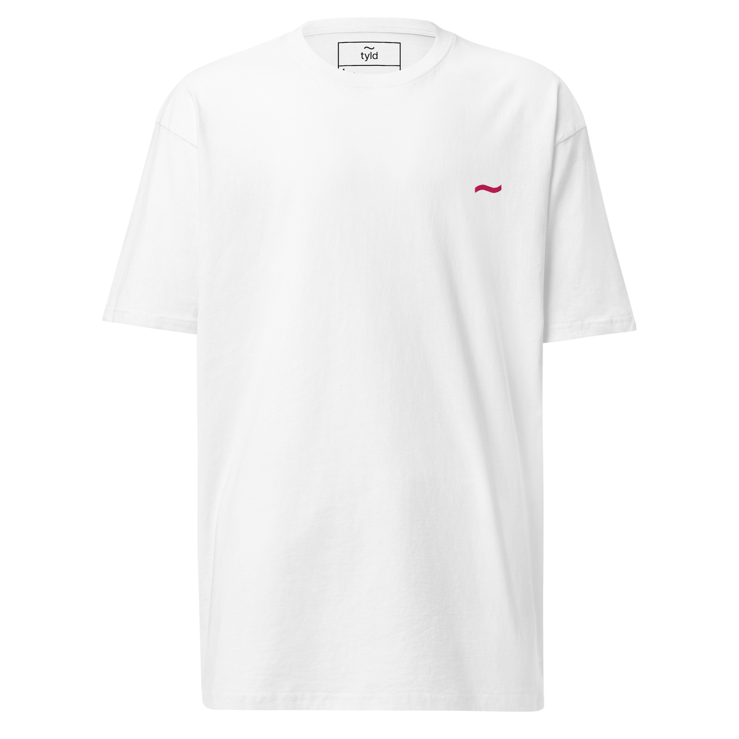 White Tee - Pink Logo