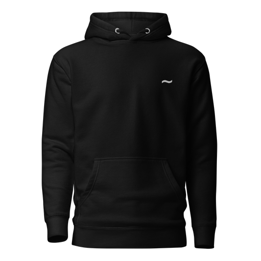 Black Hoodie - White Logo