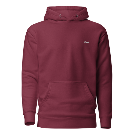 Maroon Hoodie - White Logo