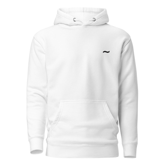White Hoodie - Black Logo