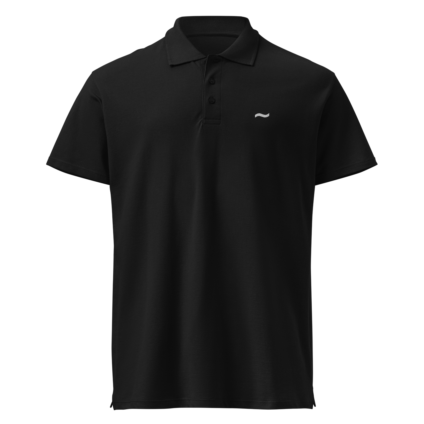 Black Polo - White Logo