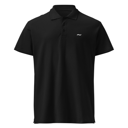 Black Polo - White Logo