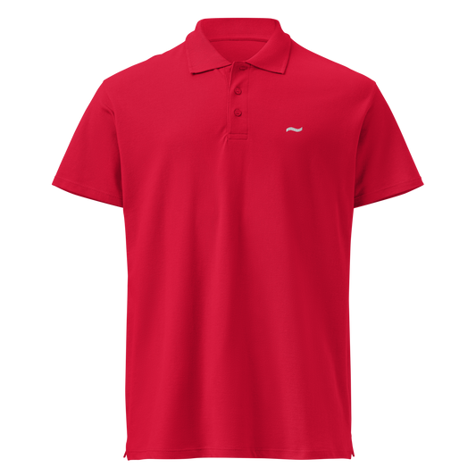 Red Polo - White Logo