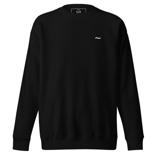 Black Sweatshirt - White Logo