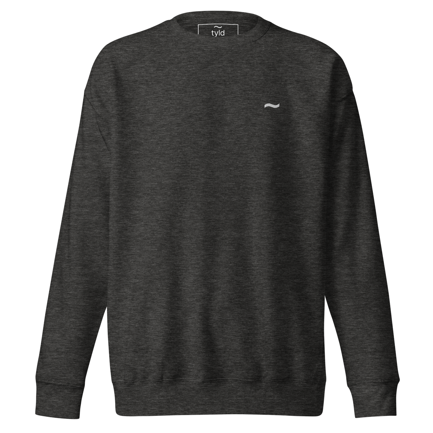 Charcoal Sweatshirt - White Logo