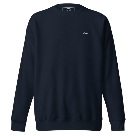 Navy Sweatshirt - White Logo