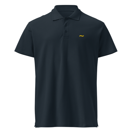 Navy Polo - Gold Logo